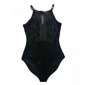 Black Sheer Bodysuit